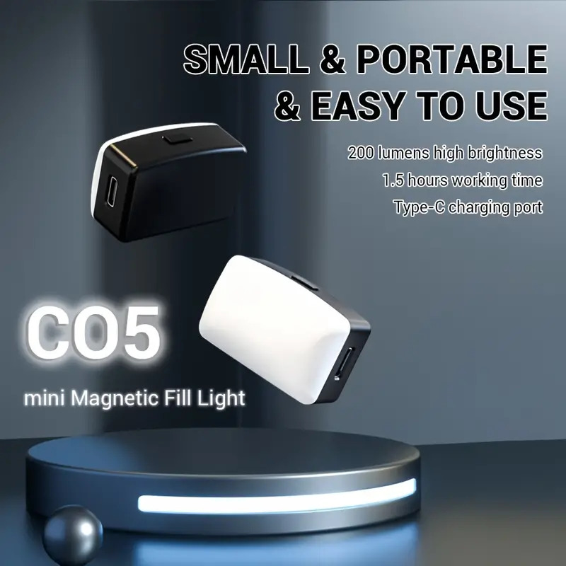 Photography Mobile Lighting - Mini magnetyczna lampa LED do selfie